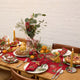 Red Candle Linen Napkins - Set of 4