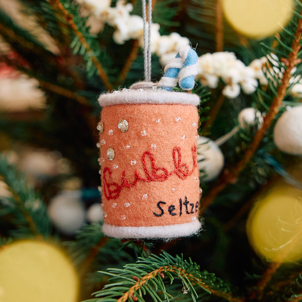 Bubbly Seltzer Water Ornament