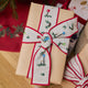 Embroidered Linen Ribbons - Set of 4