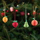 Fruit Honeycomb Paper Mini Ornaments - Set of 4