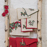 Natural Holly Linen Napkins - Set of 4