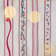 Embroidered Linen Ribbons - Set of 4