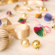 Multicolor Honeycomb Paper Mini Ornaments - Set of 6