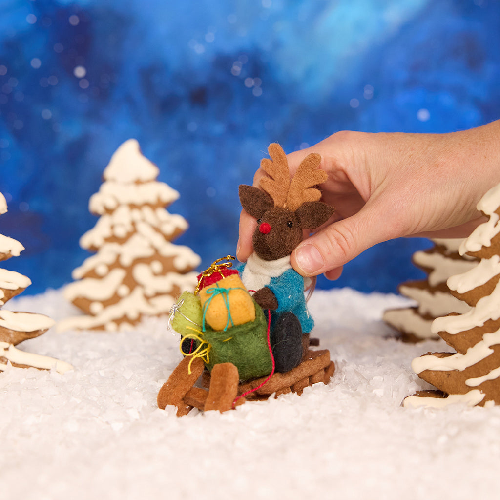 Collector's Edition Rudolph on Sled Ornament