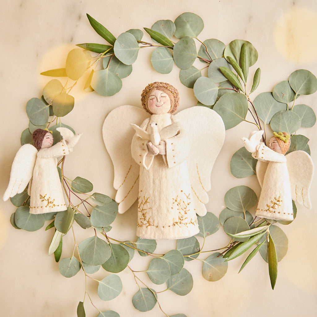 Angel with Dove Tree Topper