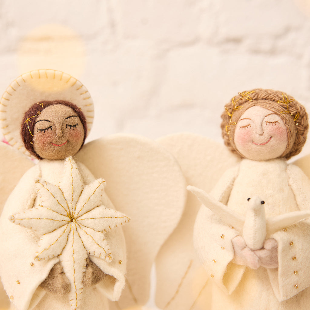 Angel with Dove Tree Topper