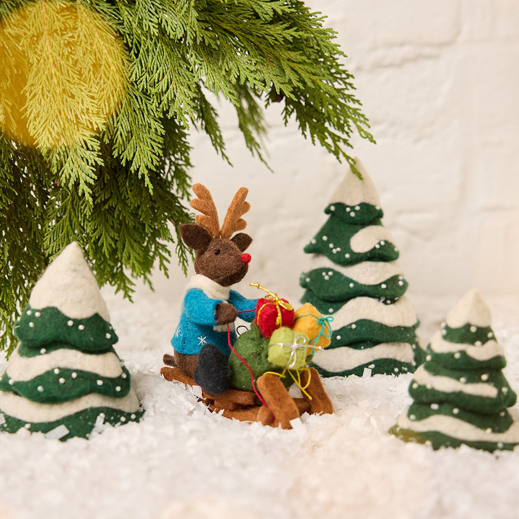 Collector's Edition Rudolph on Sled Ornament