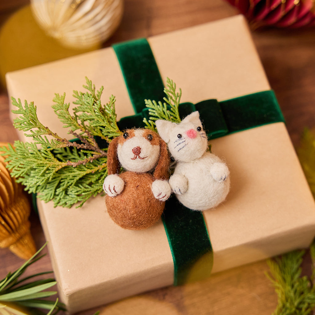 Little Cat with Paws Ornament