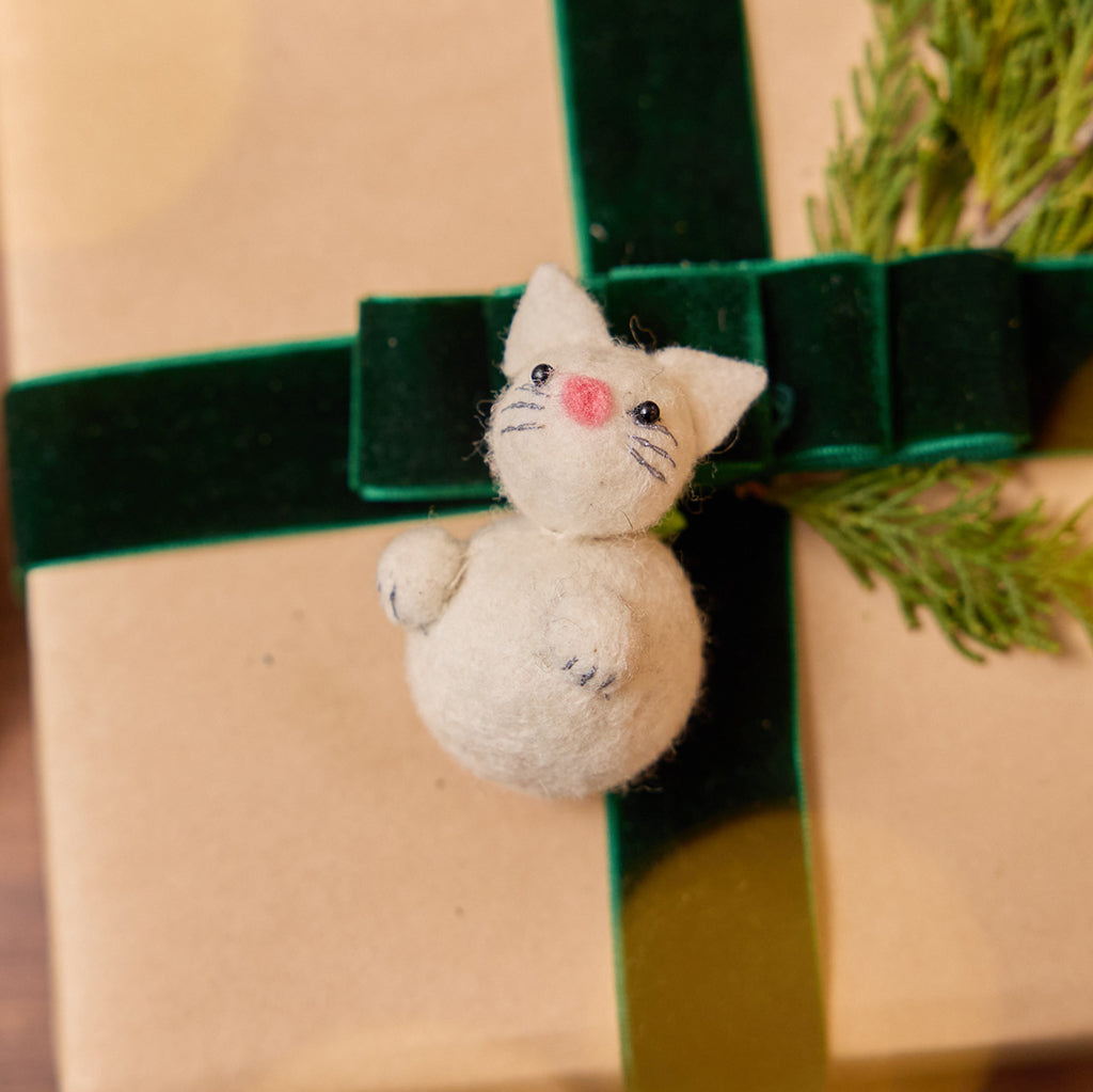 Little Cat with Paws Ornament