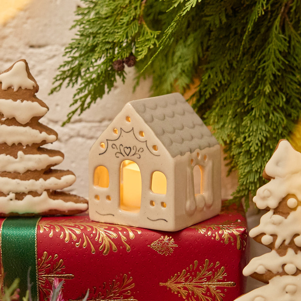 Gingerbread tea light holder sales