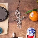 Crane Metal Ornament & Card