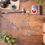 Crane Metal Ornament & Card