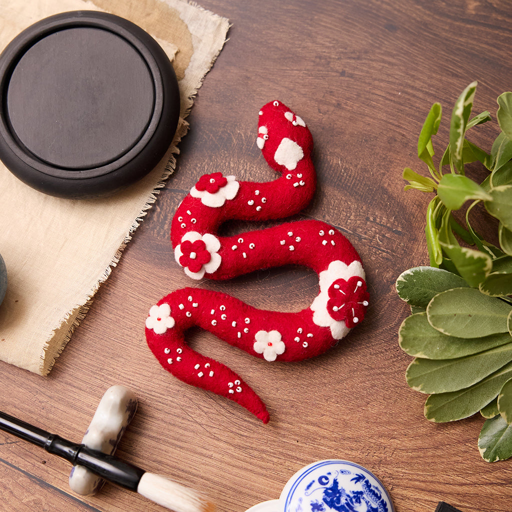 Chinese Red Snake Ornament