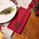 Red Holly Linen Napkins - Set of 4