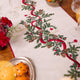 Natural Candle Garland Linen Table Runner