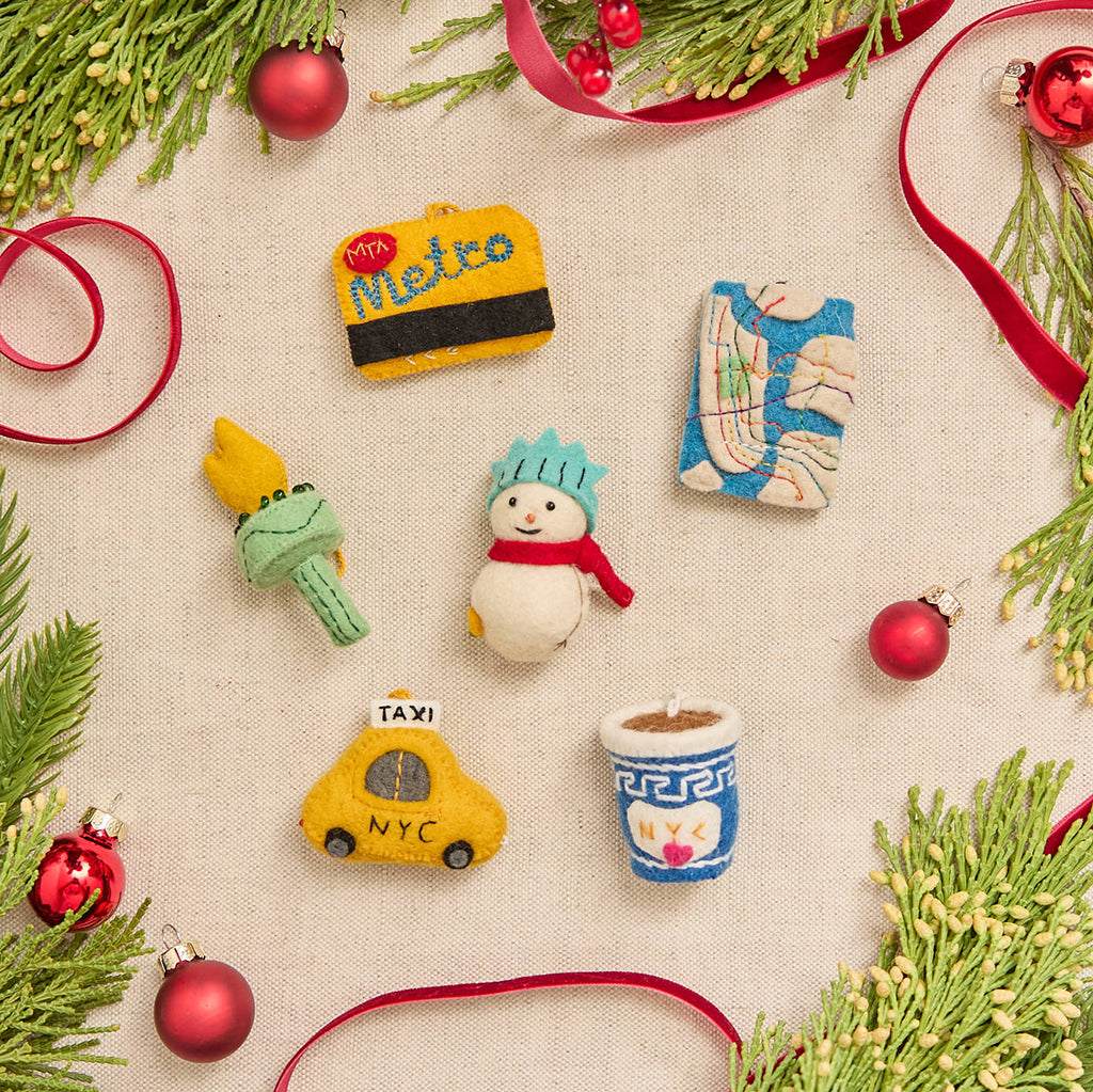 NYC Mini Ornaments - Set of 6