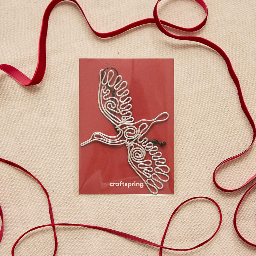 Crane Metal Ornament & Card