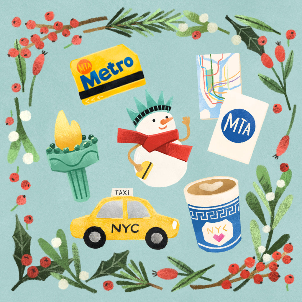 NYC Mini Ornaments - Set of 6