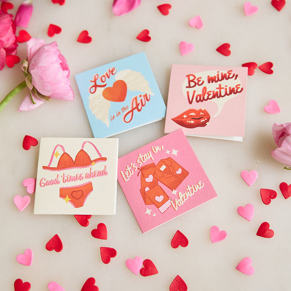 Love Is In The Air Mini Valentine's Cards - Set of 6