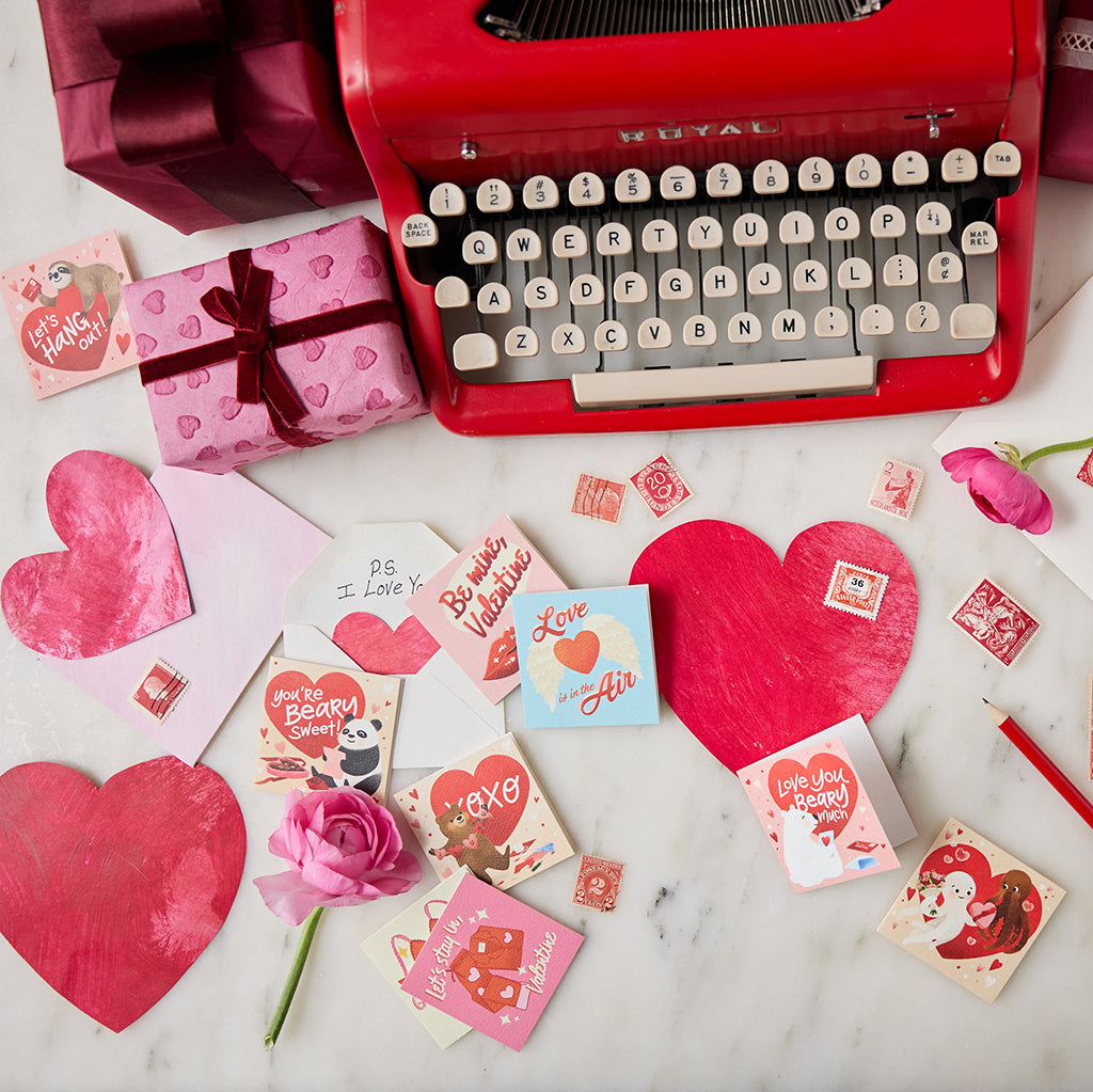 Valentine Animals Mini Cards - Set of 6