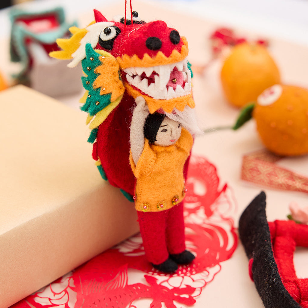 Collector's Edition Child with Dragon Costume Ornament