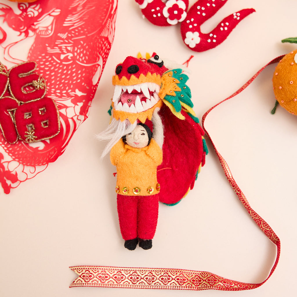 Collector's Edition Child with Dragon Costume Ornament