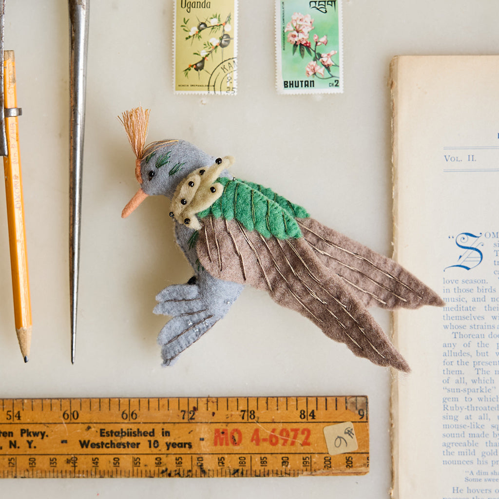 Tufted Coquette Hummingbird Ornament