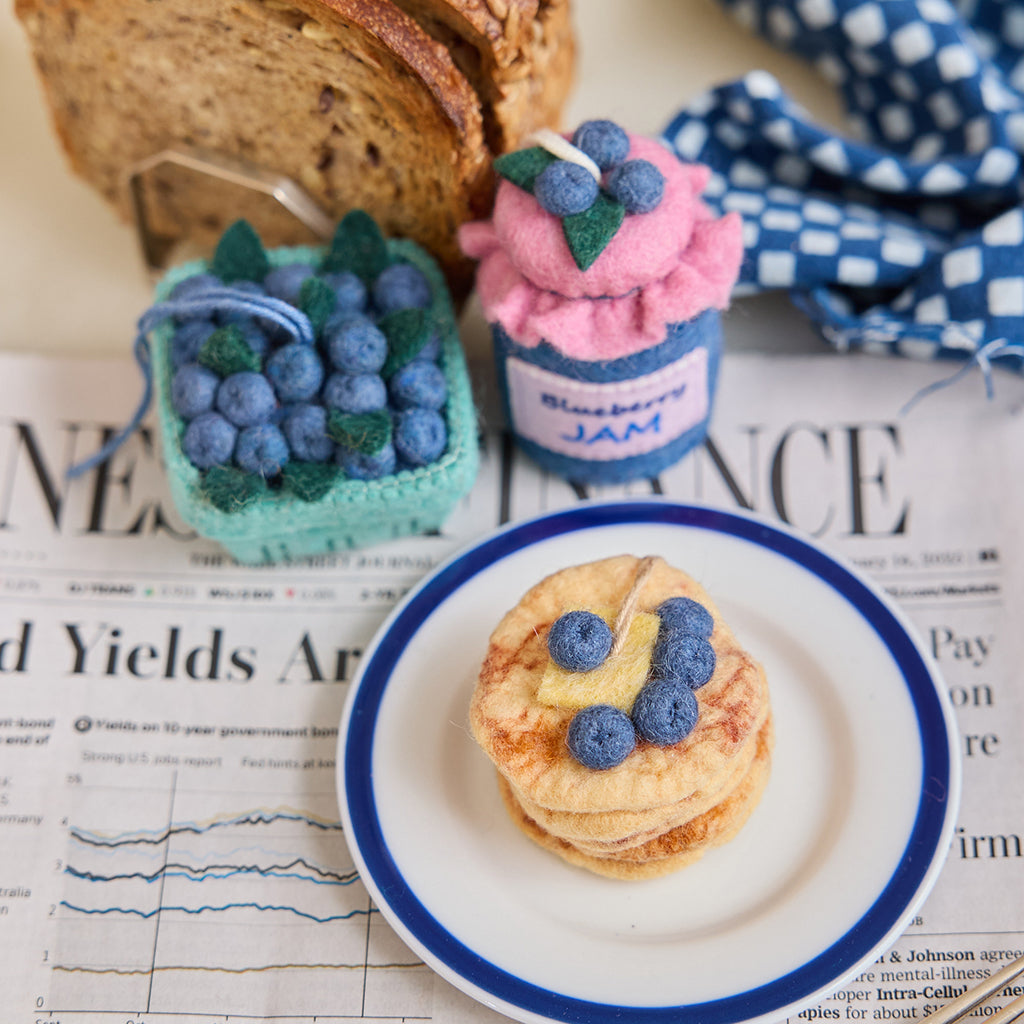 Blueberry Pancake Stack Ornament