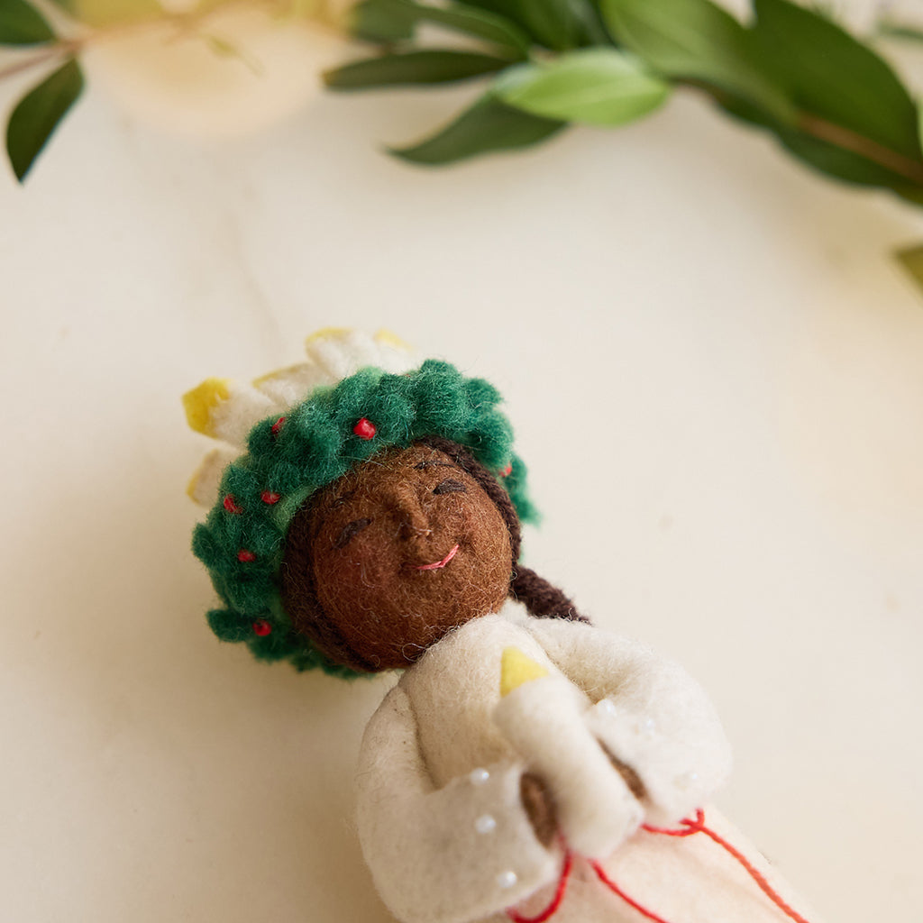 Santa Lucia Ornament - Deep Brown