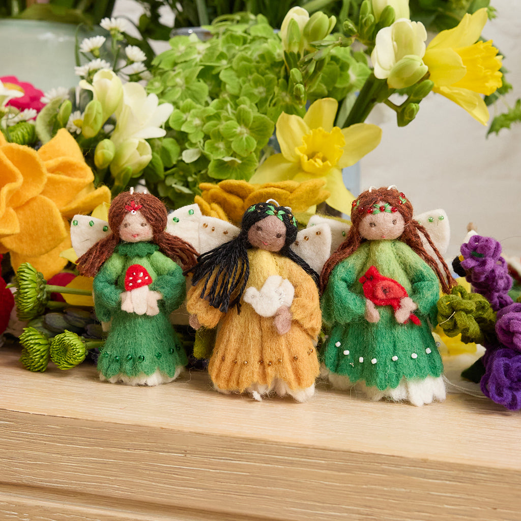 Mushroom Fairy Ornament