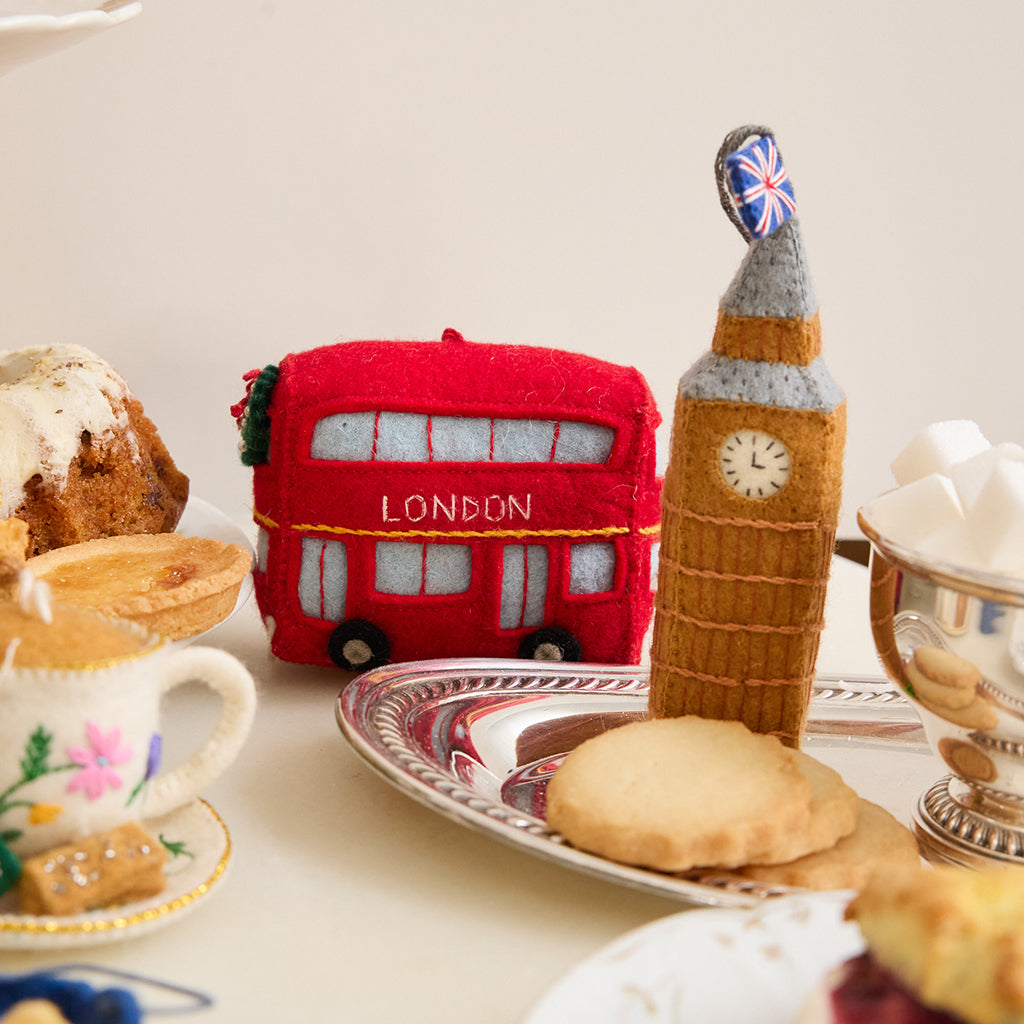 Double Decker London Bus Ornament