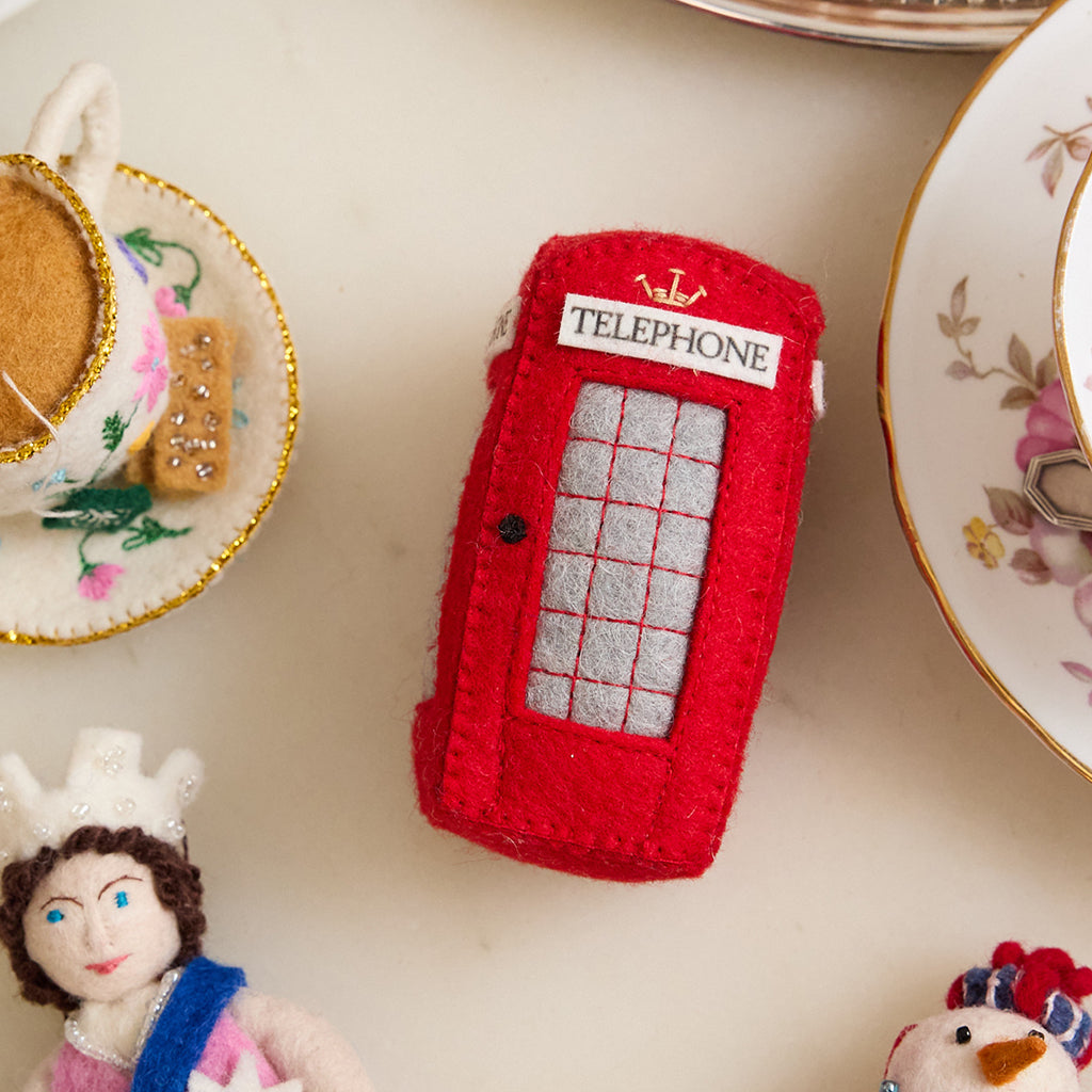 London Calling Phone Booth Ornament