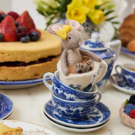 Limited Edition Mouse in Teacup Ornament