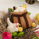 Chicken in Backpack Basket Ornament