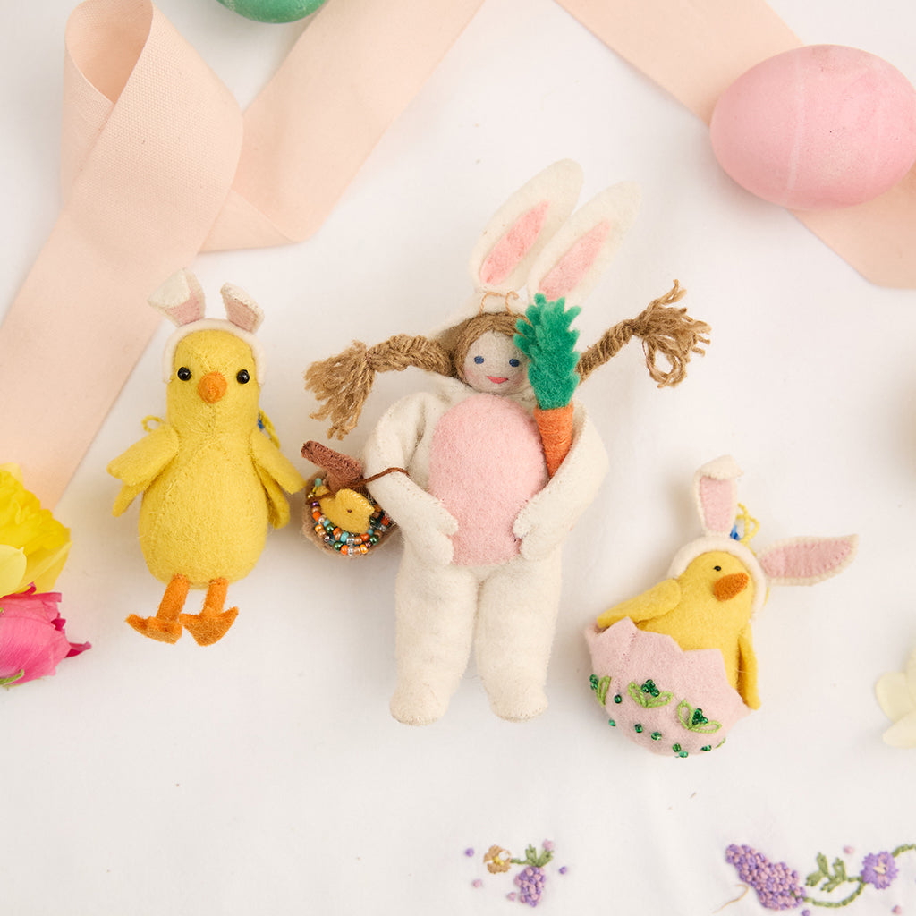 Bundle: Bunny Ears Easter Ornaments - Set of 3