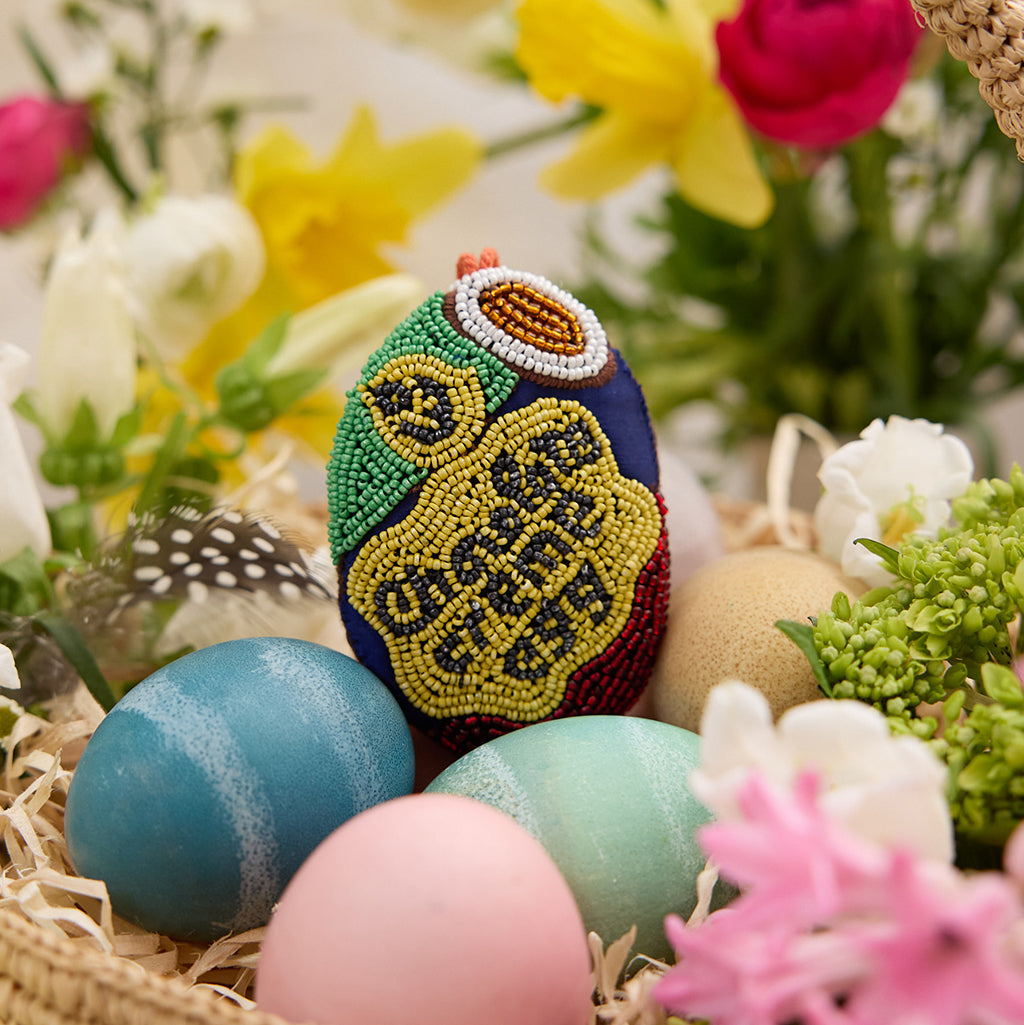 Chocolate Creme Egg Beaded Ornament
