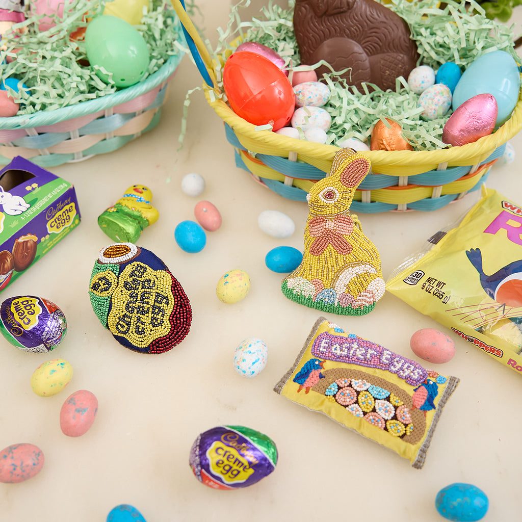 Chocolate Easter Bunny Beaded Ornament