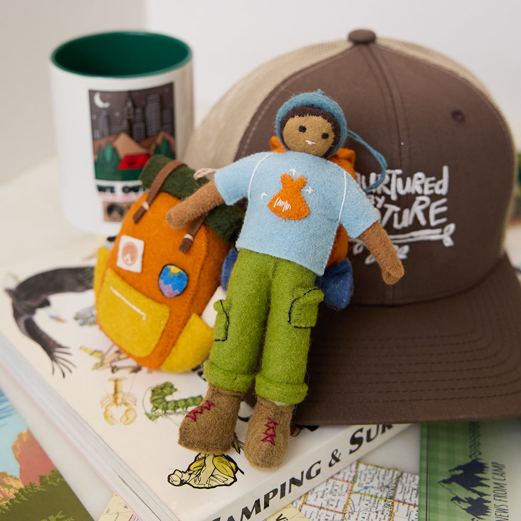 Camping To Connect - Hiker Ornament