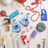 Knitting Snowman Ornament