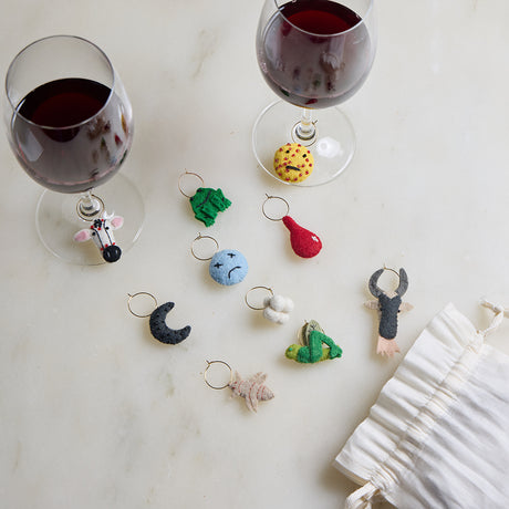 Plague Wine Charm Set of 10