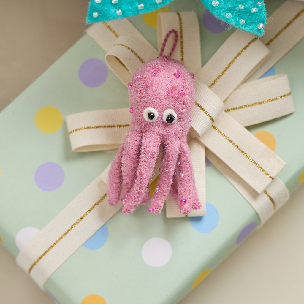 Baby Octopus Ornament