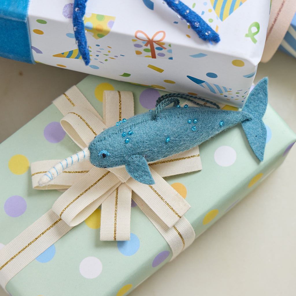Baby Narwhal Ornament