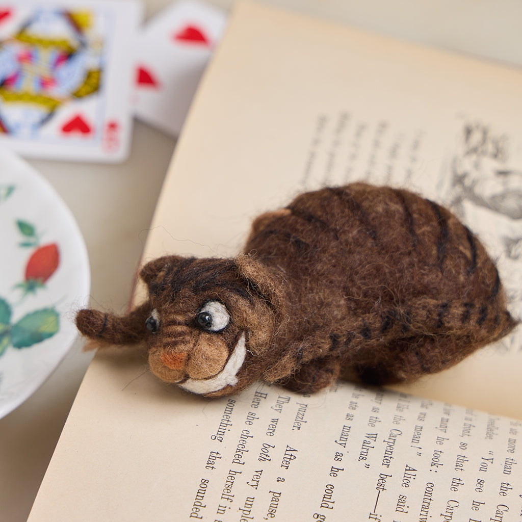 Cheshire Cat Ornament | Handmade Felt Wonderland Character