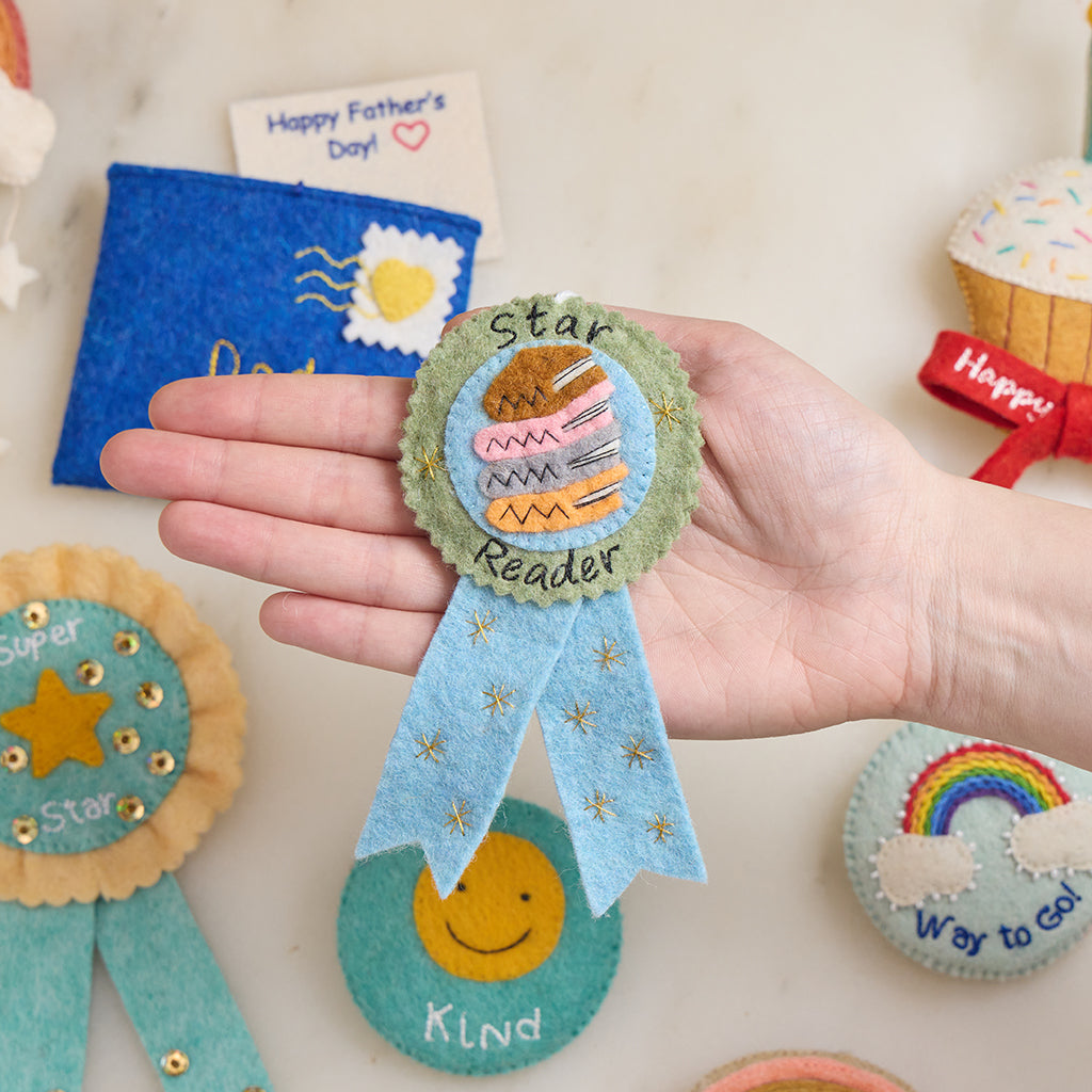 Star Reader Badge | Handmade Kids Reading Reward Pin Gift – Craftspring