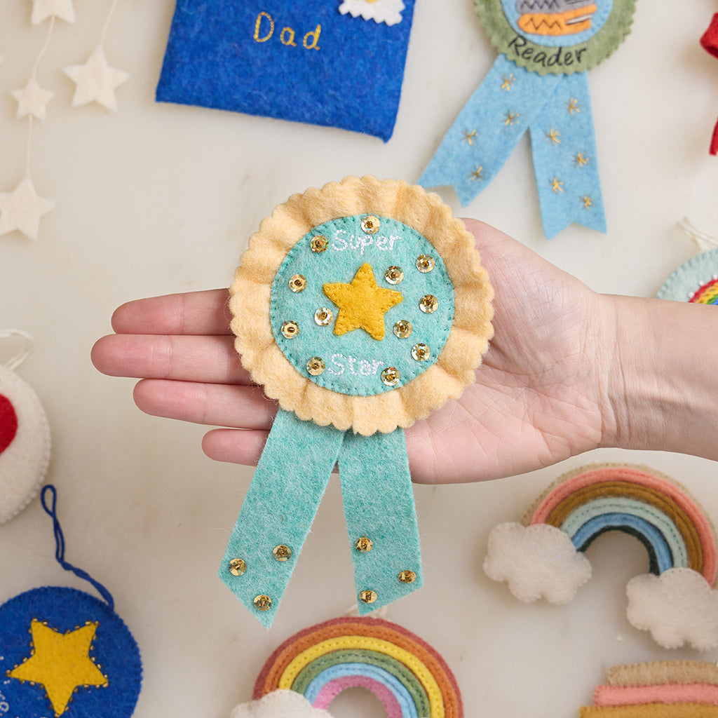 Super Star Ribbon Badge