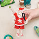 Tennis Star Santa Ornament