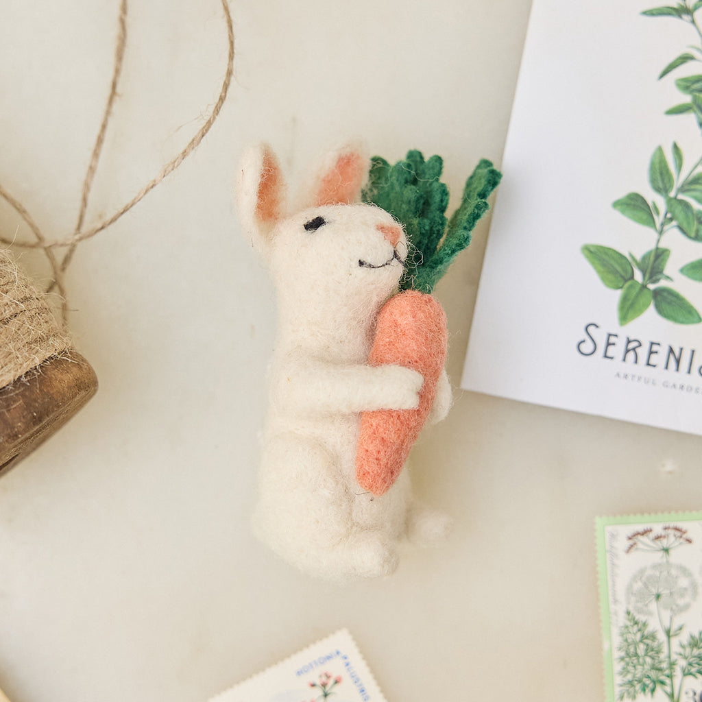 Bunny with Carrot Ornament