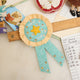 Hand-felted Super Star Ribbon Badge with gold embroidery on wool felt, handmade teacher appreciation gift from Kyrgyz artisans.

