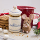 Handmade felt Cookie Jar and Mouse with Cheese ornaments from Craftspring—displayed with hot cocoa and cookies, bringing whimsical charm and cozy Christmas spirit to your holiday decor, ethically crafted by artisans using sustainable wool.