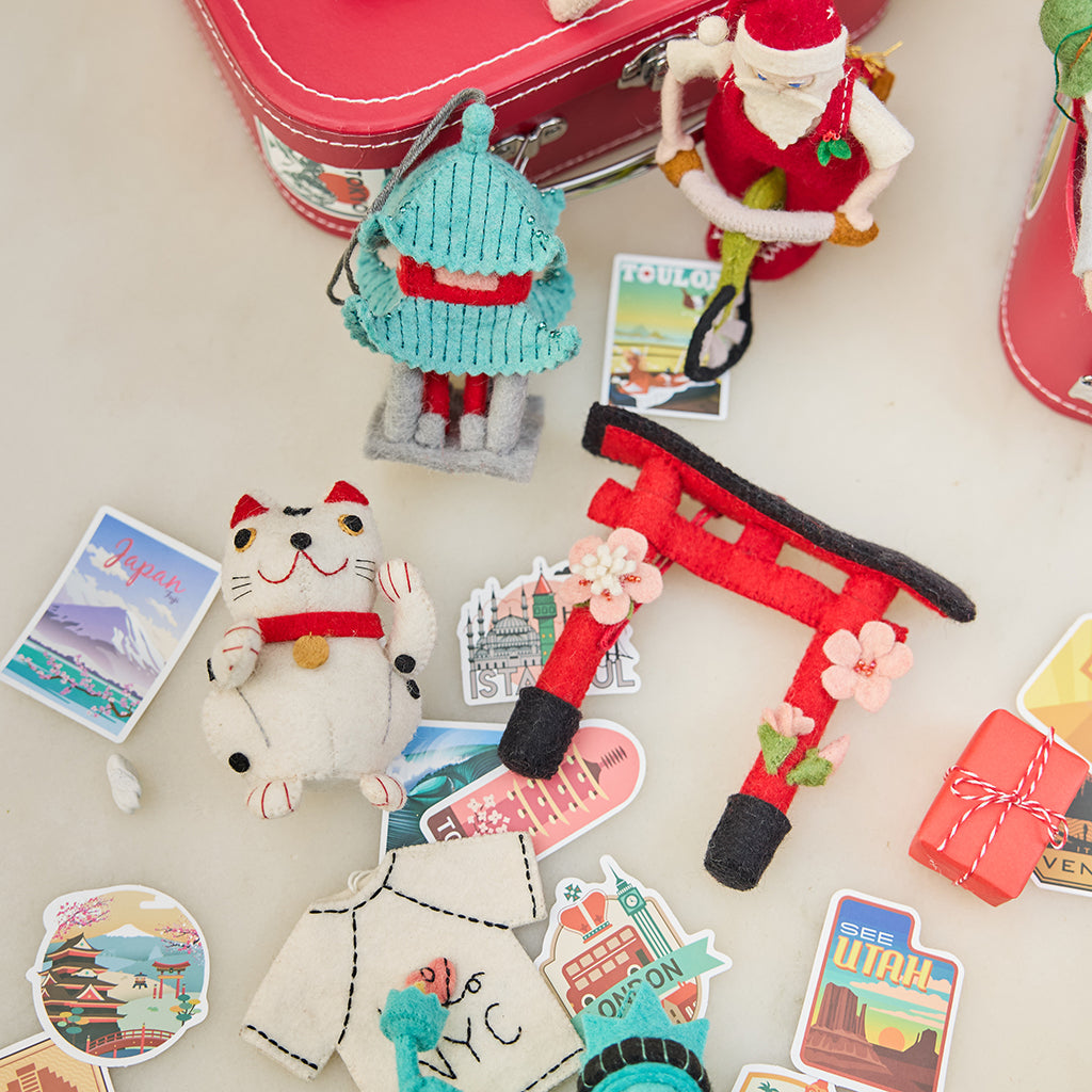 Lucky Japanese Kitty Ornament